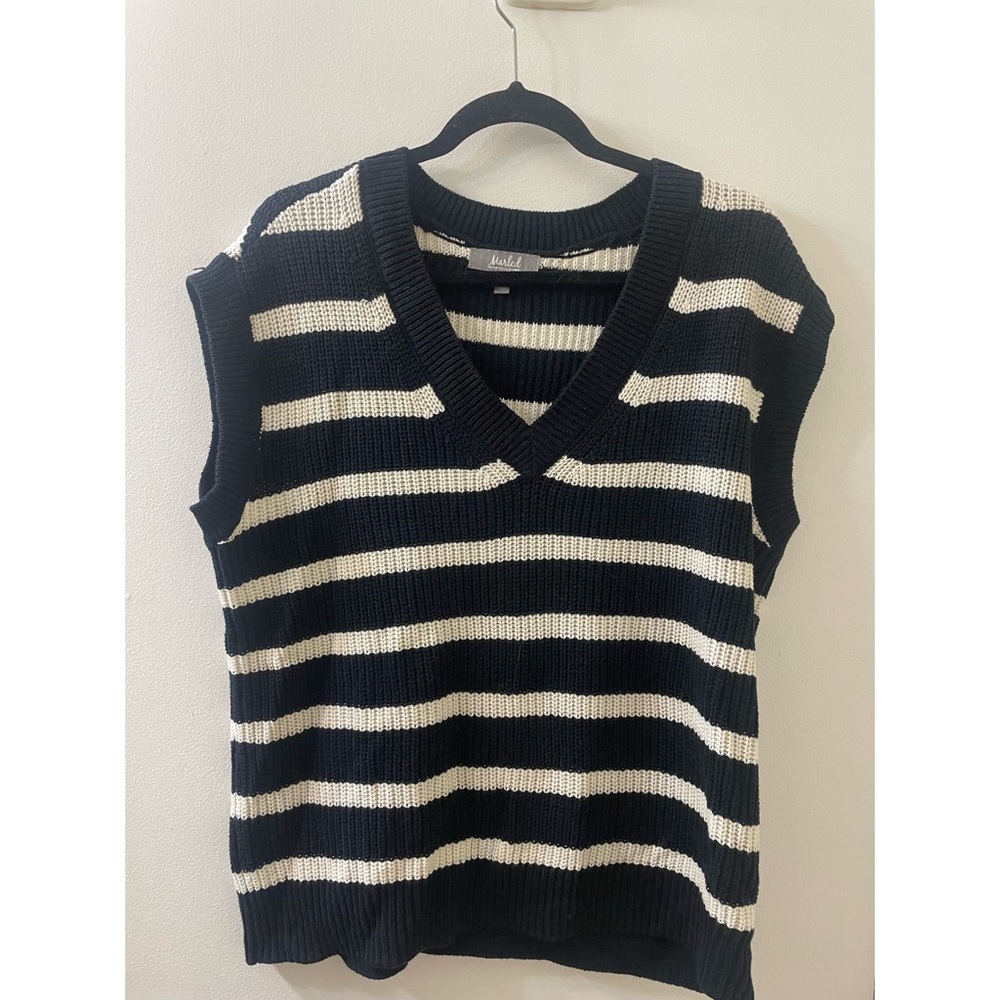 Striped Sweater Vest- Never Worn